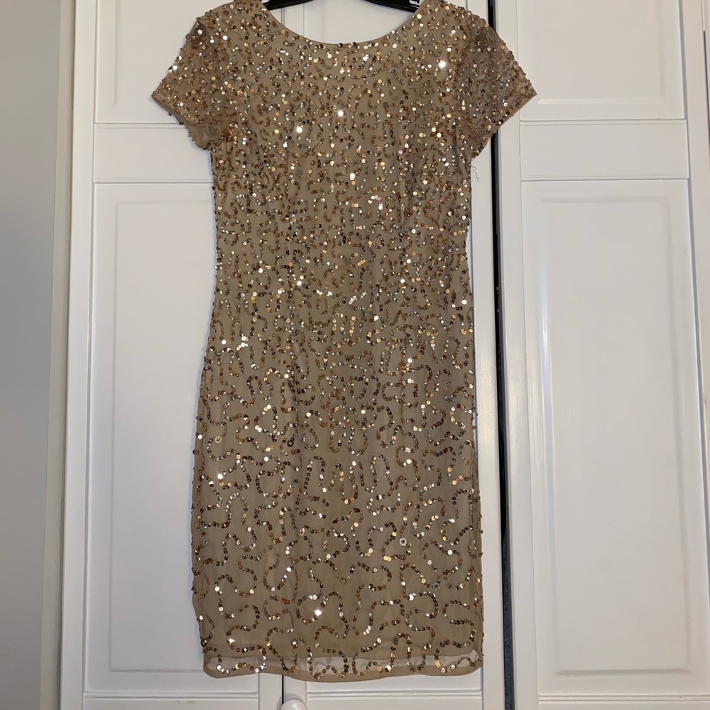 Adrianna Papel Short Beaded Dress
